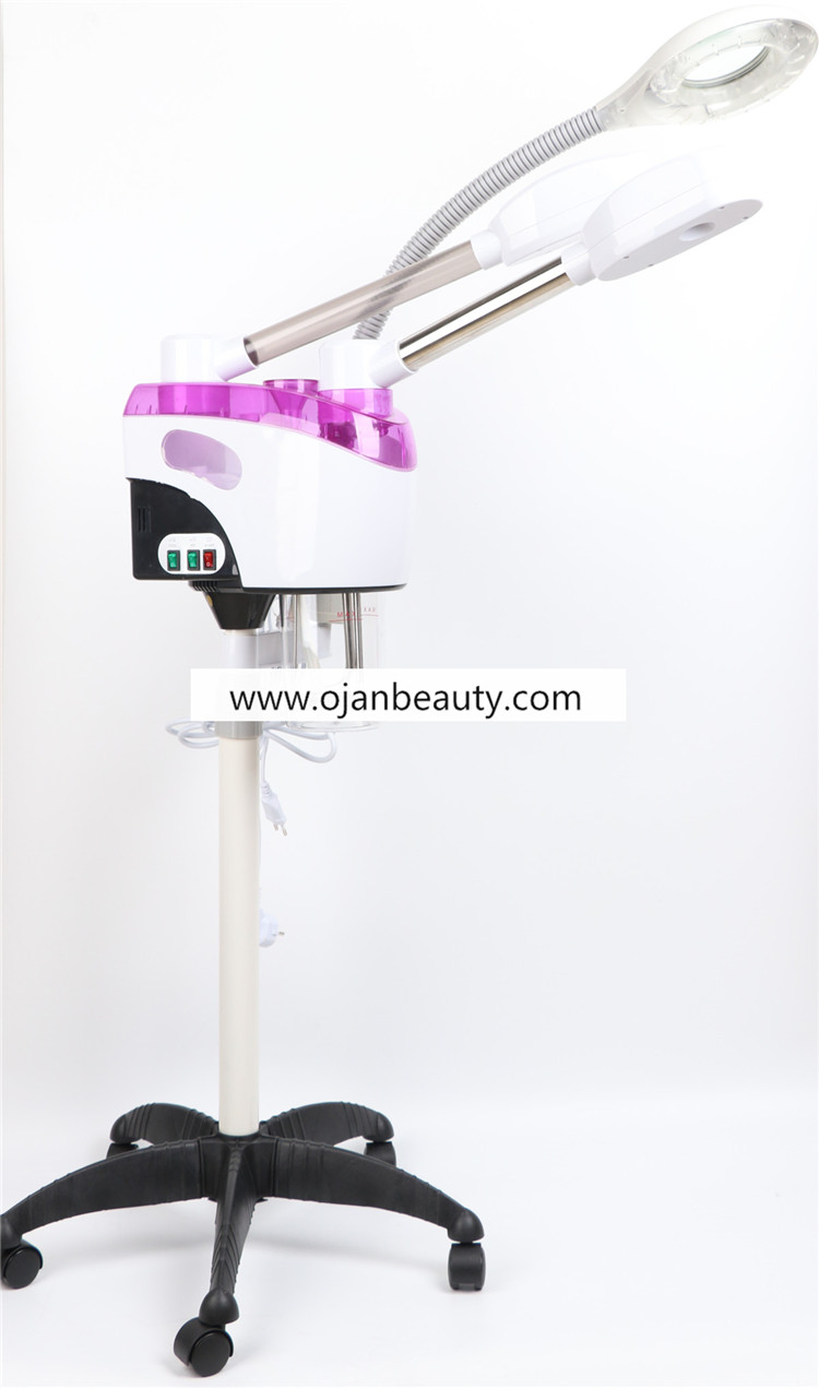 facial steamer with magnifying light