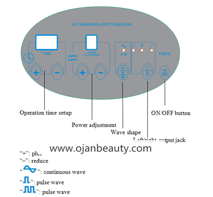  2016 Popular home use Ultrasonic Beauty machine  with spot removal 